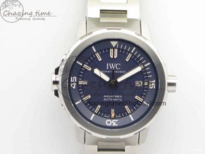 MIROTIME 0217 EasyMatch Aquatimer Automatic IW329004 V6F 1:1 Best Edition Blue Dial On SS Bracelet MIYOTA 7224